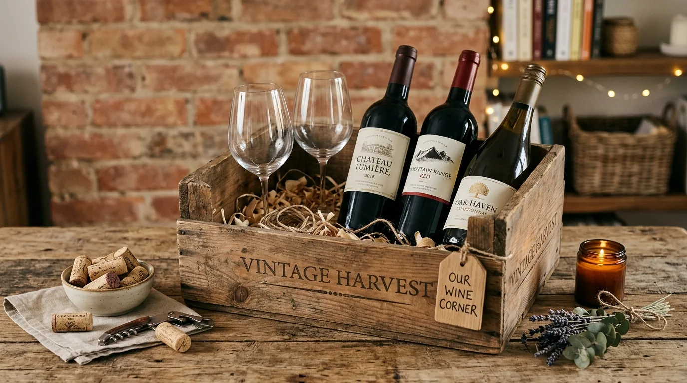 Add a centerpiece moment with a bottle and tray